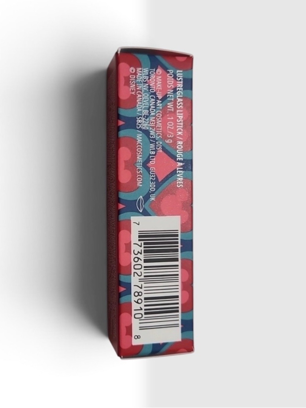 MAC x Disney Minnie & Daisy Lustreglass Sheer-Shine Lipstick in Minnie Woo NIB - Picture 11 of 12